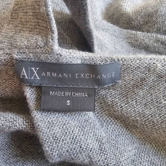 Armani Exchange womens Sz S cashmere Alpaca blend knit sleeveless sweater dress - Picture 7 of 9